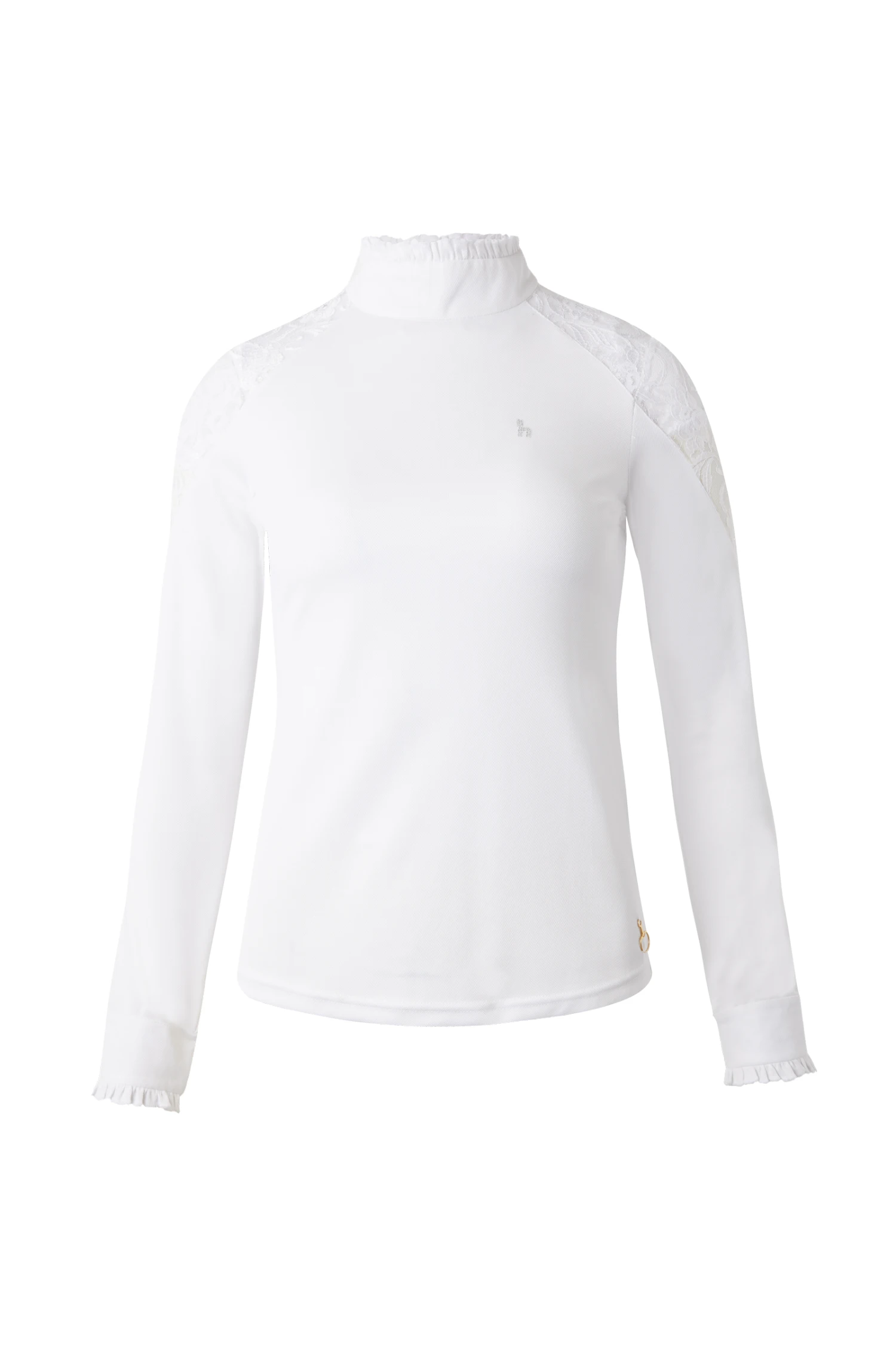 Horze Sylvie Damen Langarm-Turniershirt Mit Spitze 10 Horze Sylvie Damen Langarm-Turniershirt Mit Spitze - Image 8