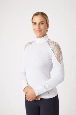 Horze Sylvie Damen Langarm-Turniershirt Mit Spitze 24 Horze Sylvie Damen Langarm-Turniershirt Mit Spitze -MOUNTAIN HORSE || Ariat || Pikeur Verkäufe 33530 WH 2