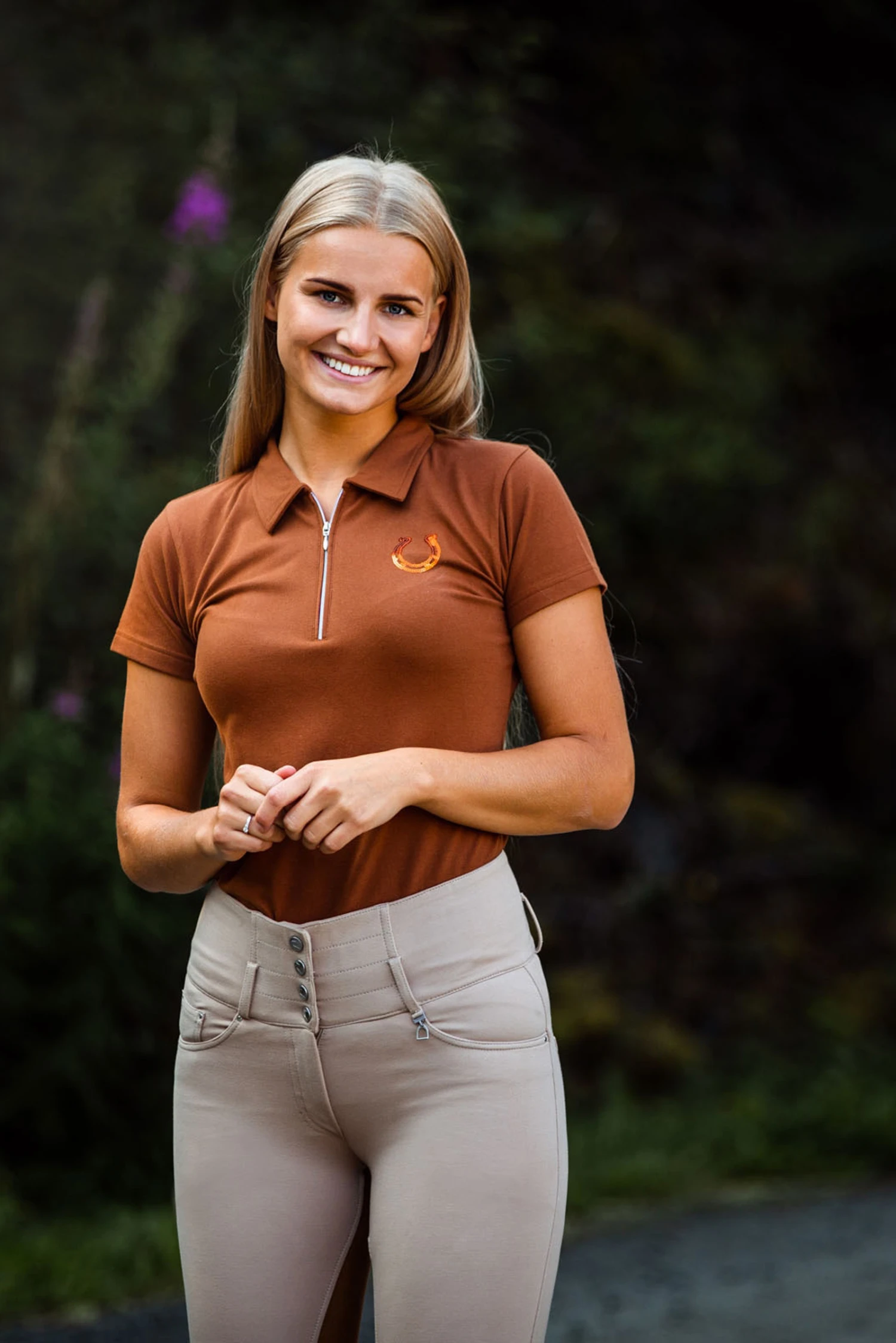 Horze Amy Damen Kurzarm-Poloshirt Mit Baumwollstretch 16 Horze Amy Damen Kurzarm-Poloshirt Mit Baumwollstretch - Image 14