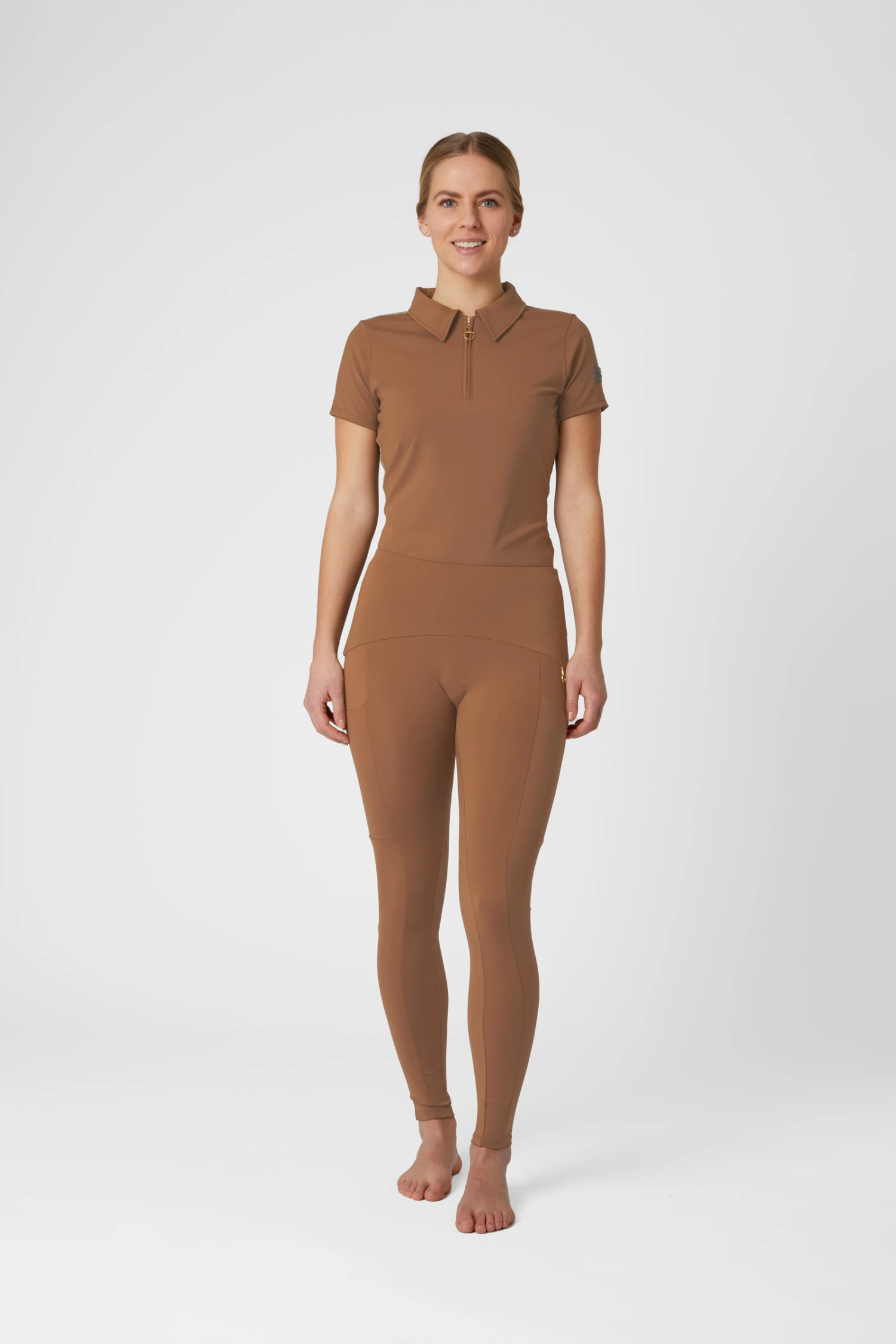 Horze Sagira Damen Trainingshirt Mit Goldener Rückseite 6 Horze Sagira Damen Trainingshirt Mit Goldener Rückseite - Image 4