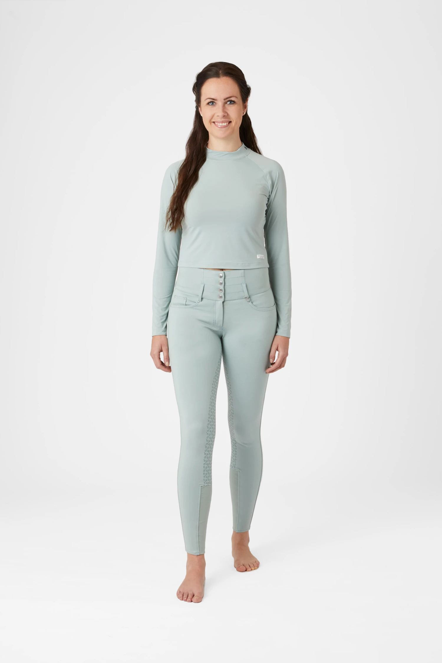 Horze Gabriela Damen Crop Top Mit UV-Schutz 5 Horze Gabriela Damen Crop Top Mit UV-Schutz - Image 3