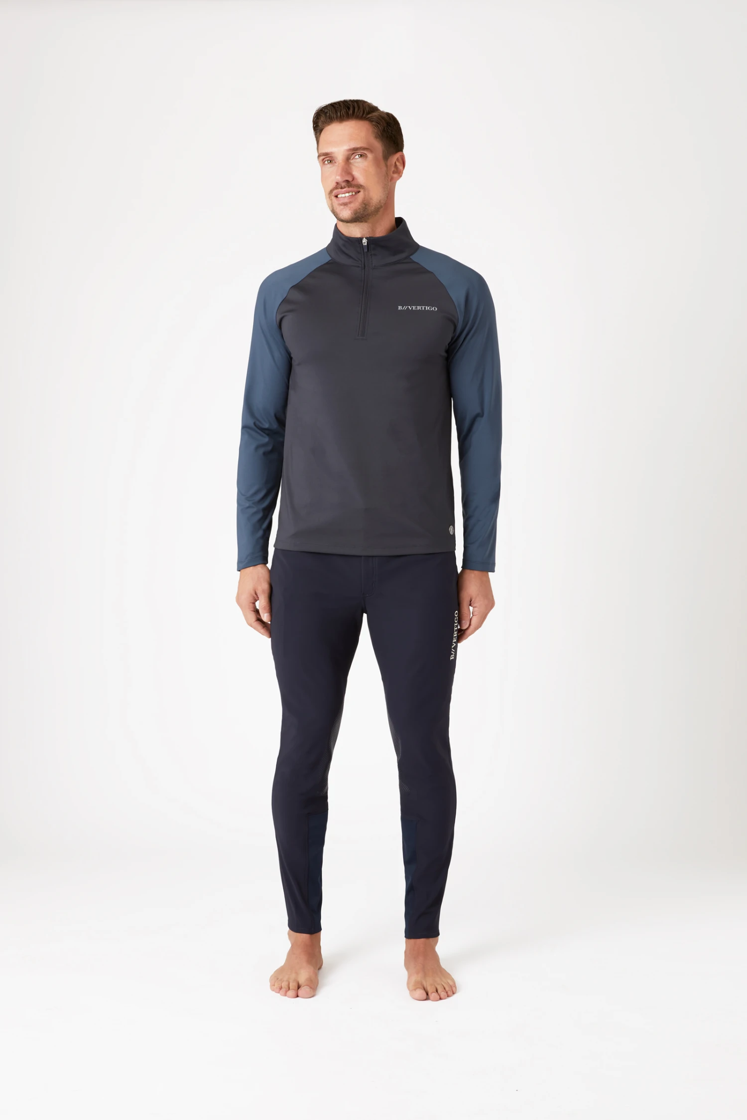 B Vertigo Edmund Herren Trainingsshirt Mit Reißverschluss 5 B Vertigo Edmund Herren Trainingsshirt Mit Reißverschluss - Image 3