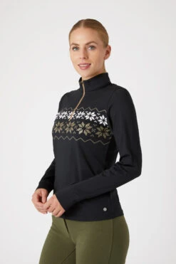 Horze Emily Trainingsshirt Mit Winterprint -MOUNTAIN HORSE || Ariat || Pikeur Verkäufe 33724 BL 2