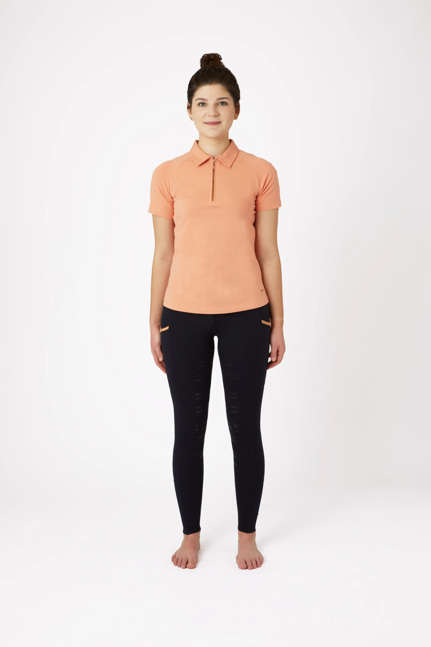 Horze Zola Damen Stretch Polo Shirt 5 Horze Zola Damen Stretch Polo Shirt - Image 3