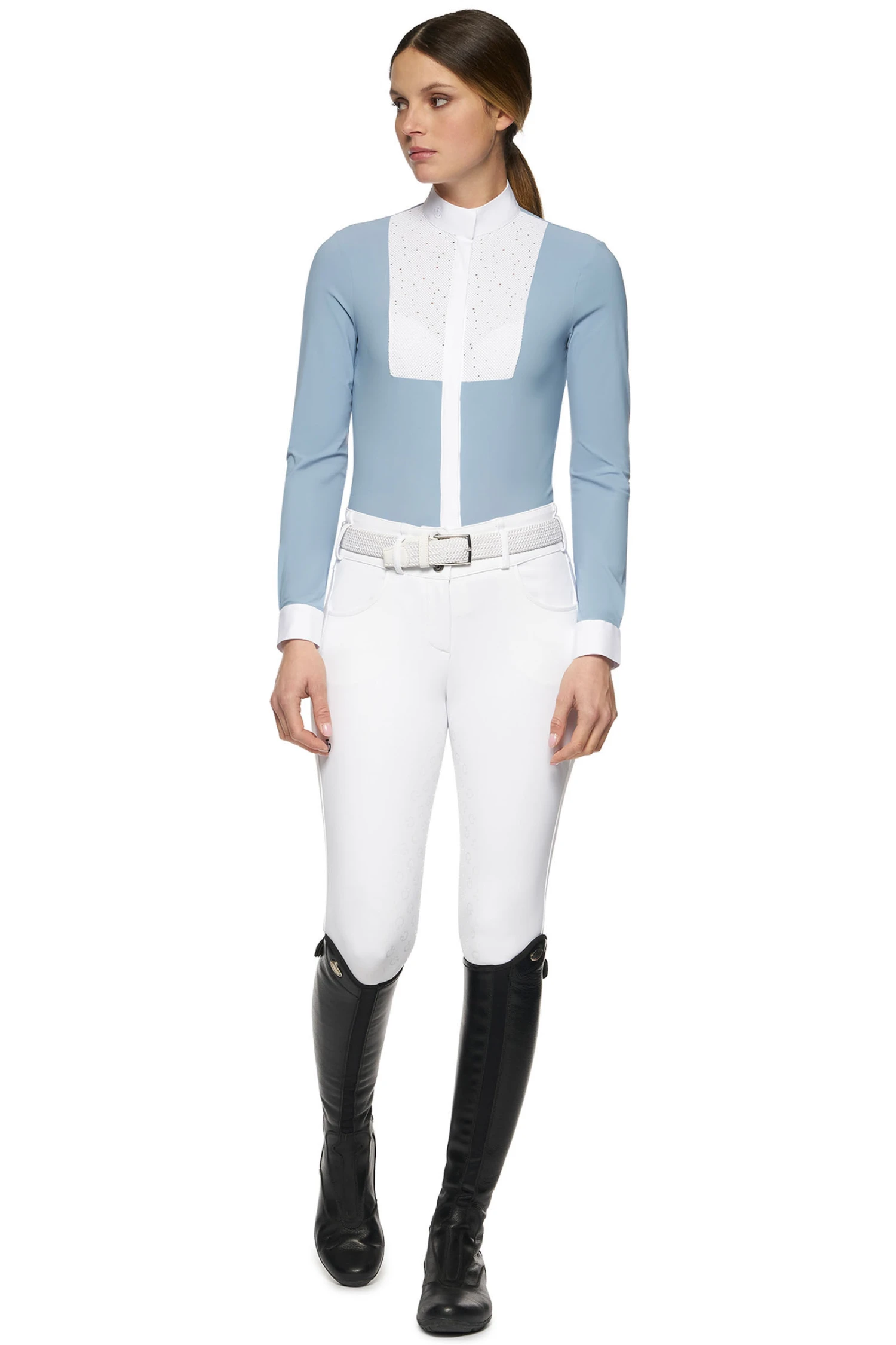 Cavalleria Toscana Damen Turnier Langarmshirt Mit Latz 5 Cavalleria Toscana Damen Turnier Langarmshirt Mit Latz - Image 3