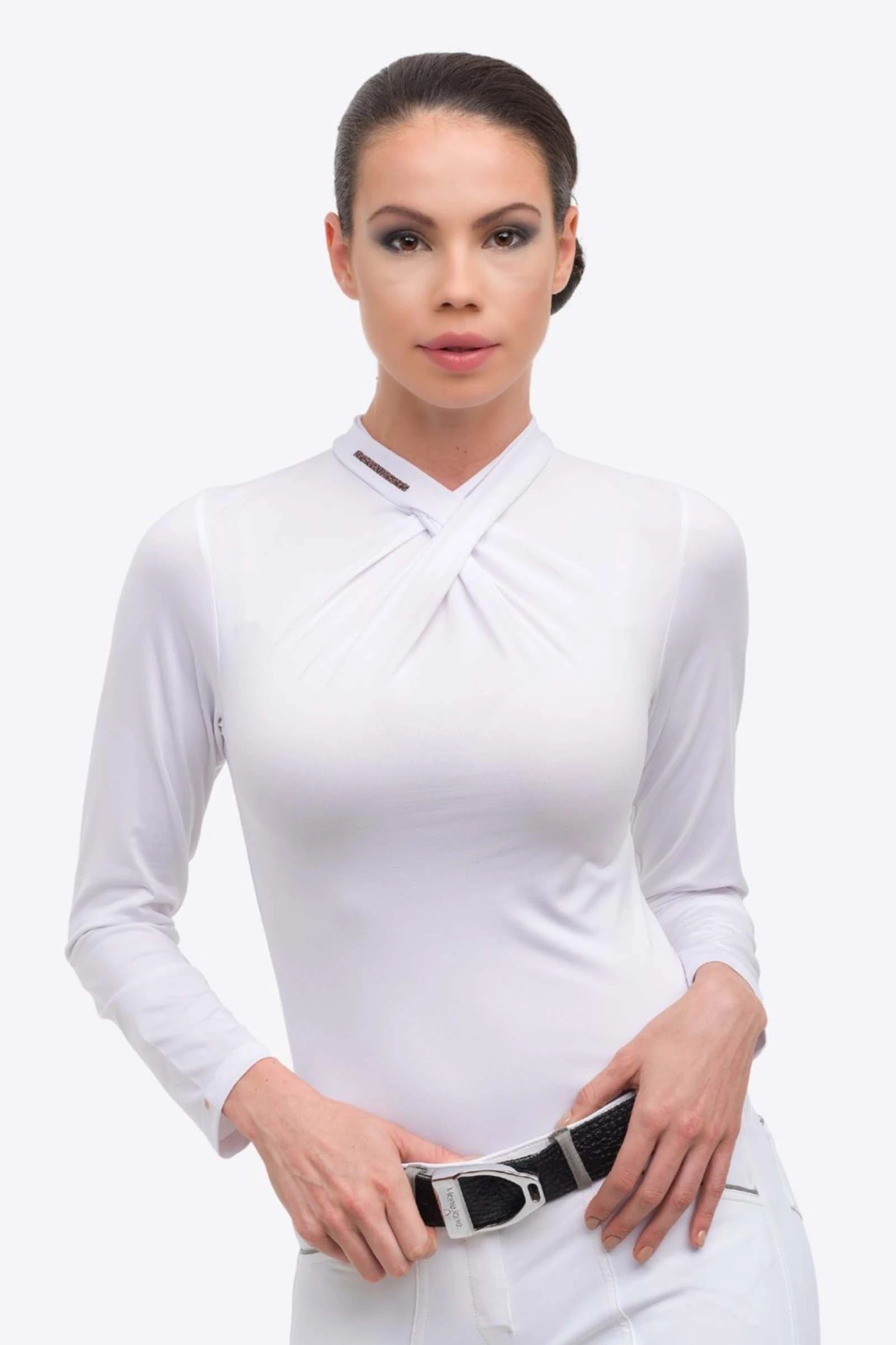 Cavalliera Rose Gold Chic Damen Langarm Turniershirt 6 Cavalliera Rose Gold Chic Damen Langarm Turniershirt - Image 4