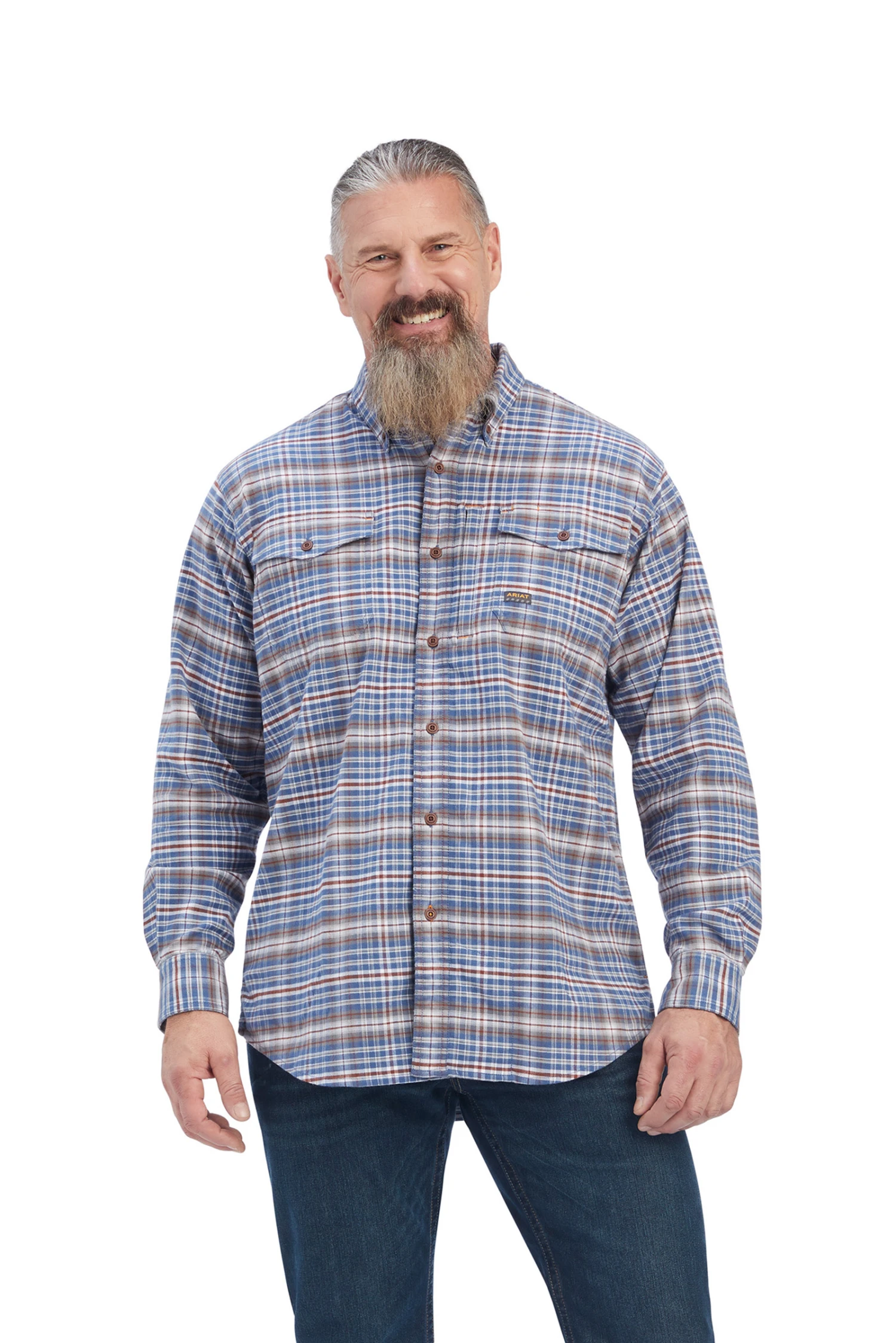 Ariat Rebar Flannel DuraStretch Herren Arbeitshemd 4 Ariat Rebar Flannel DuraStretch Herren Arbeitshemd - Image 2