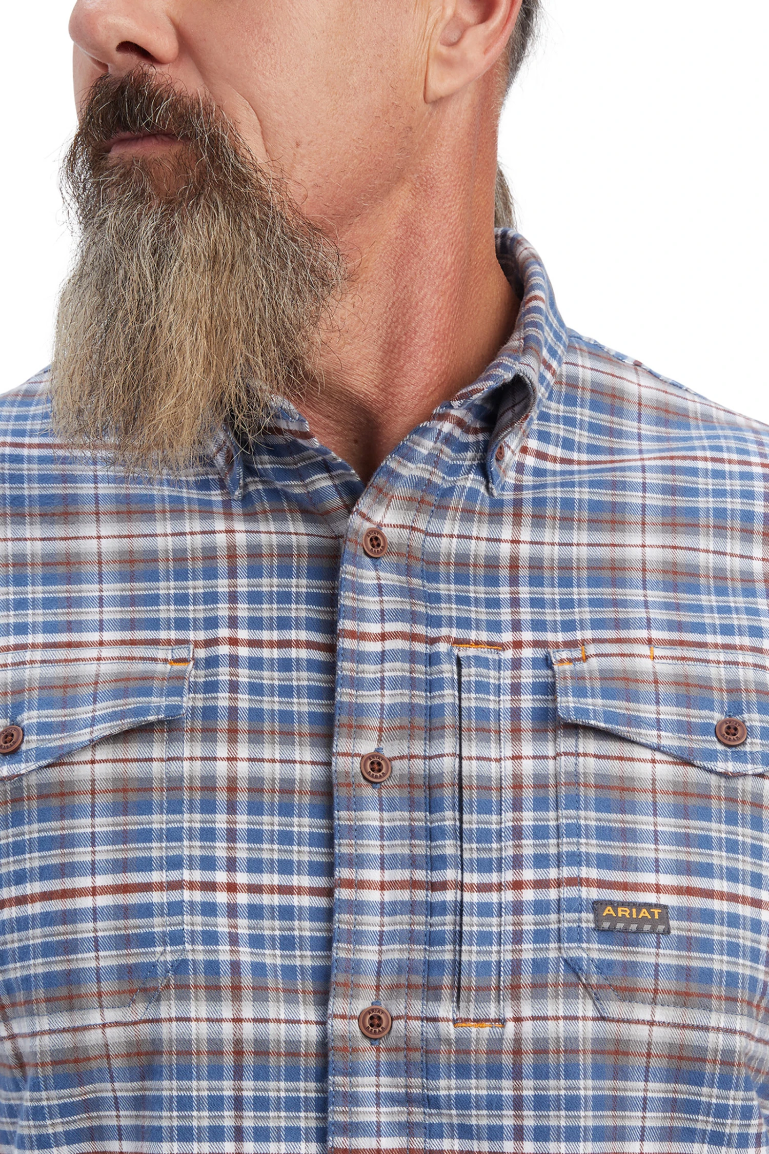 Ariat Rebar Flannel DuraStretch Herren Arbeitshemd 6 Ariat Rebar Flannel DuraStretch Herren Arbeitshemd - Image 4