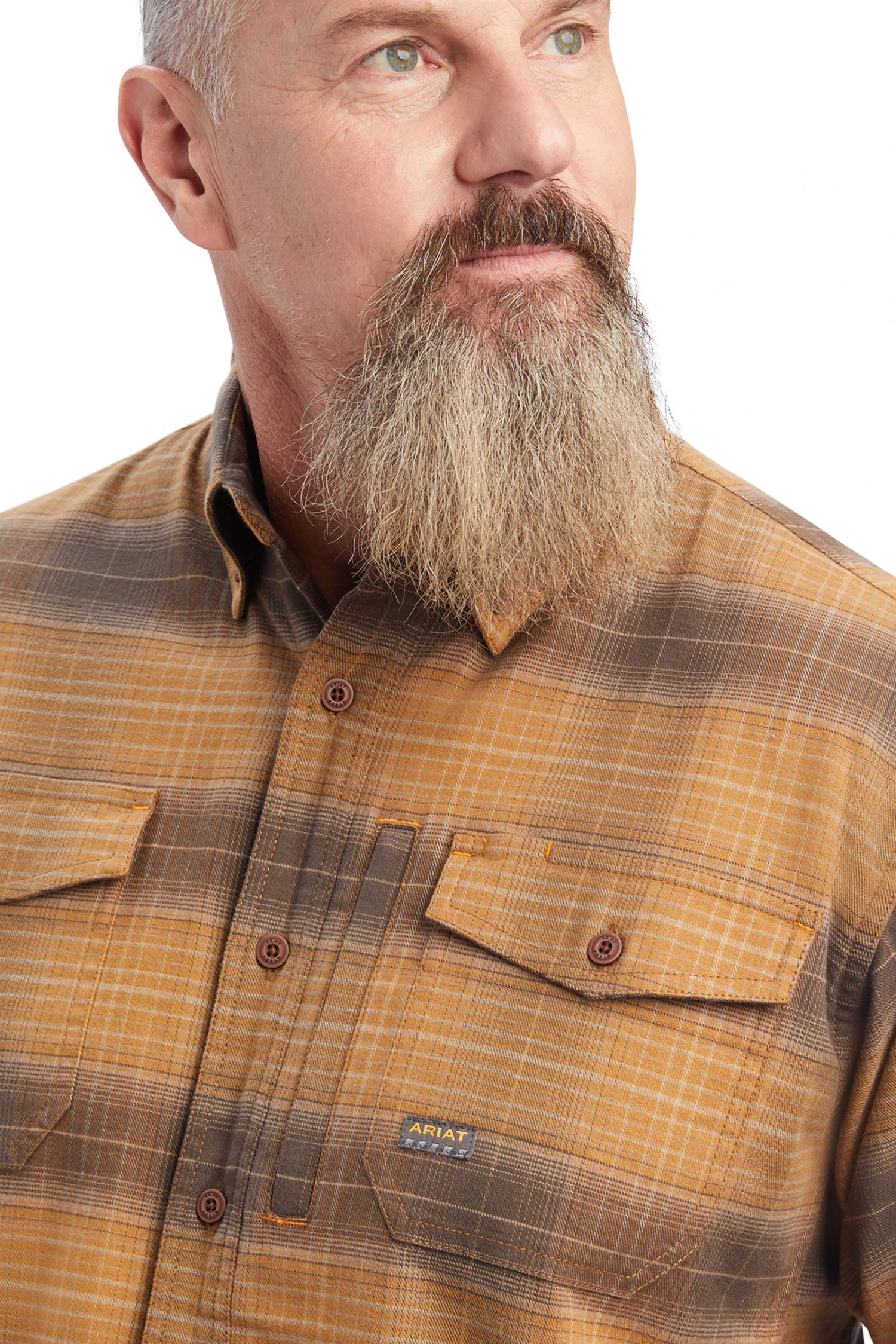 Ariat Rebar Flannel DuraStretch Herren Arbeitshemd 10 Ariat Rebar Flannel DuraStretch Herren Arbeitshemd - Image 8