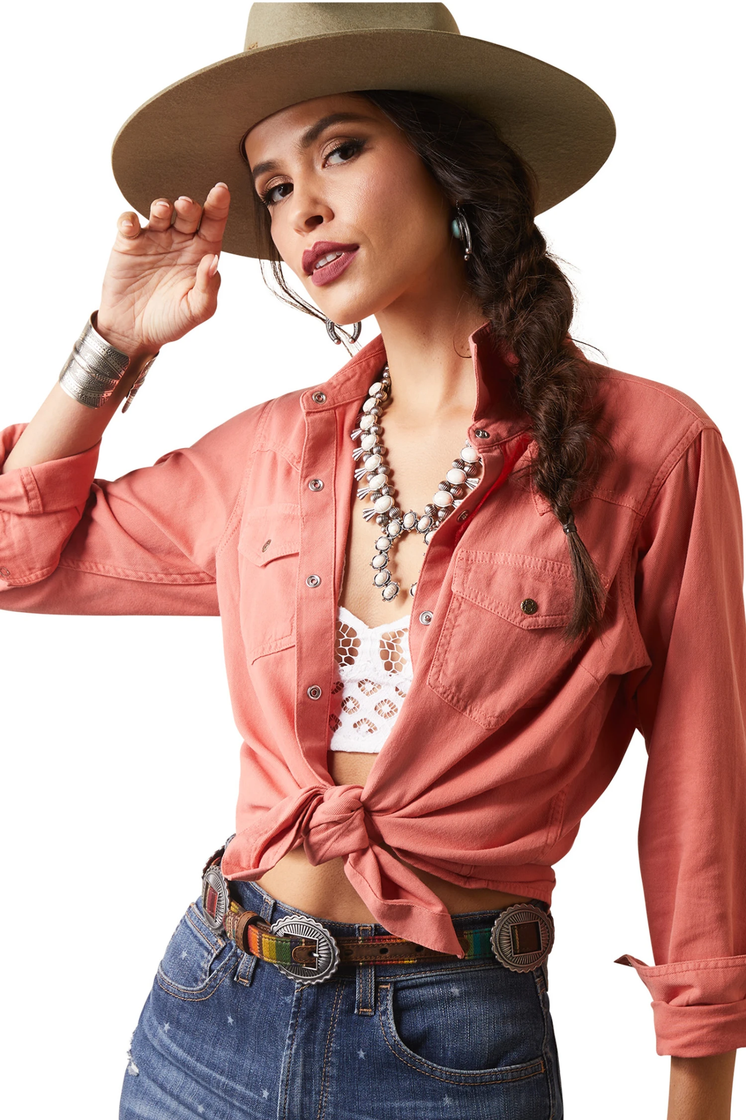 Ariat Real Jurlington Snap Damen Langarmshirt 3 Ariat Real Jurlington Snap Damen Langarmshirt