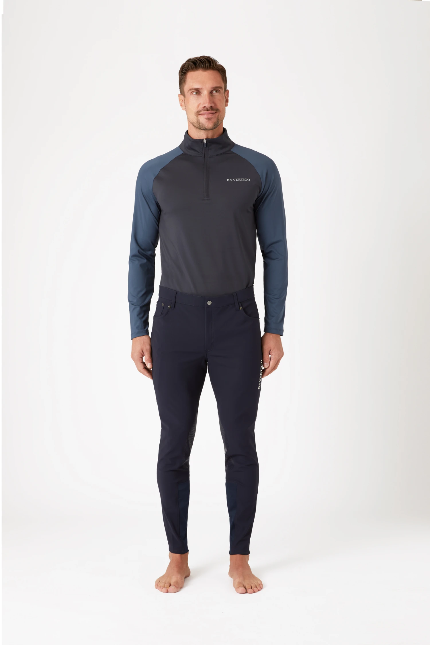 B Vertigo Ethan Funktionale Herren Reithose Mit Kniebesatz 4 B Vertigo Ethan Funktionale Herren Reithose Mit Kniebesatz - Image 3