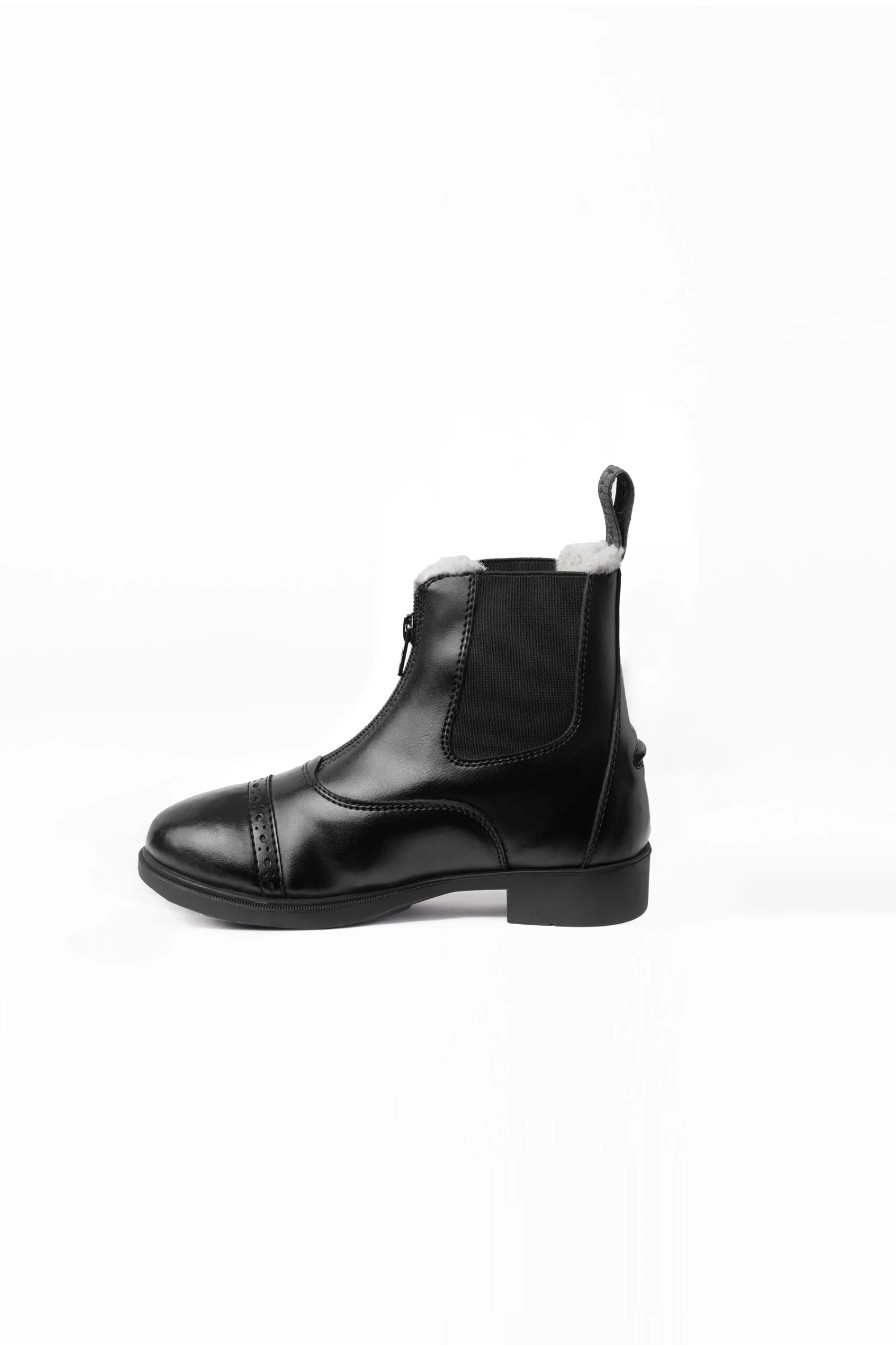 Horze Wexford Kinder Reitstiefeletten Mit Frontzipper Und Kunstfell 5 Horze Wexford Kinder Reitstiefeletten Mit Frontzipper Und Kunstfell - Image 3