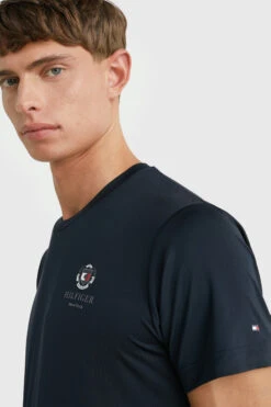 Tommy Hilfiger Equestrian Performance Crest Herren Print T-Shirt -MOUNTAIN HORSE || Ariat || Pikeur Verkäufe DH2GU 550 04