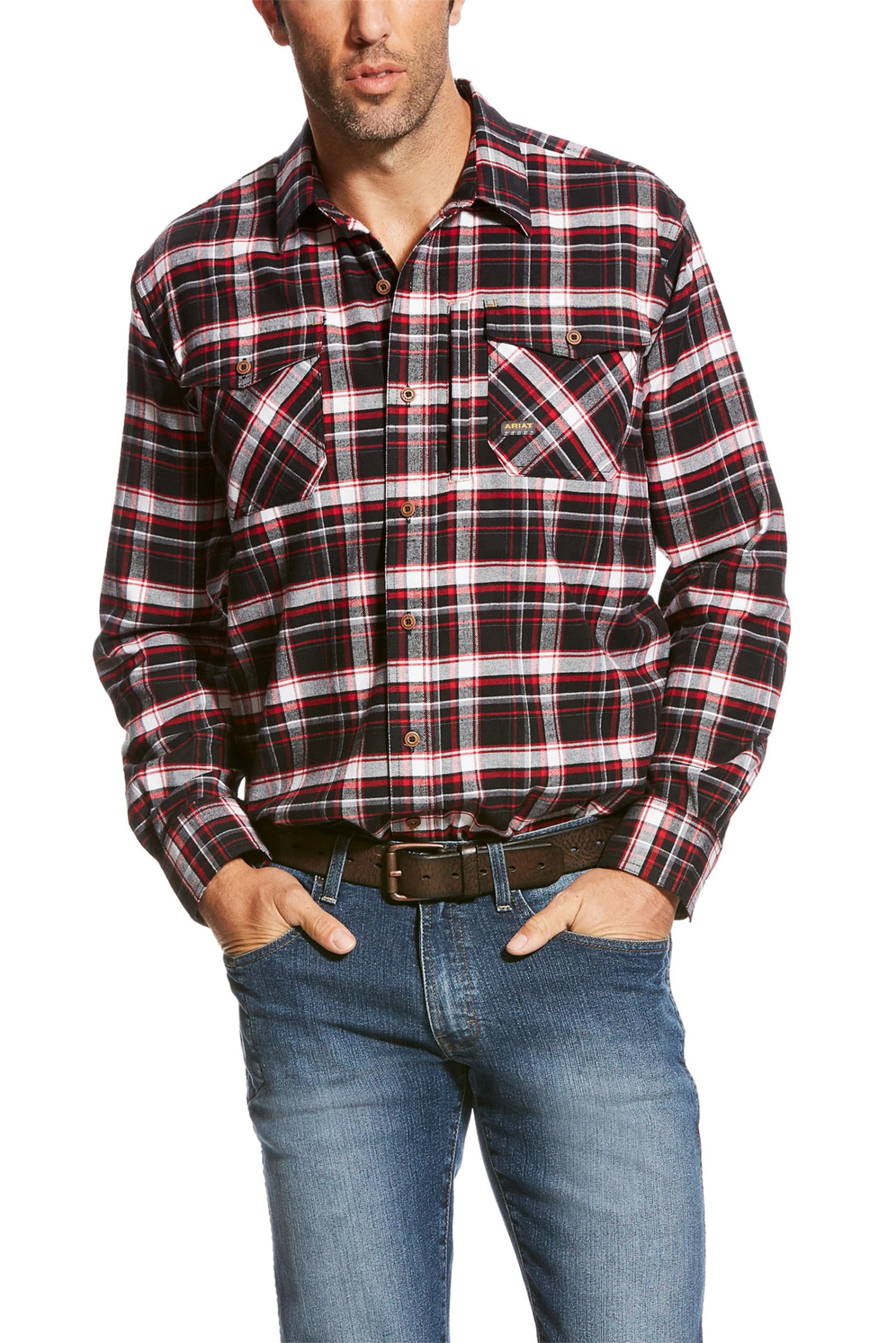 Ariat Rebar Flannel DuraStretch Herren Arbeitshemd 3 Ariat Rebar Flannel DuraStretch Herren Arbeitshemd